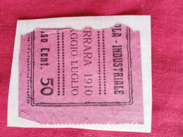 Delcampe - Ferrara...1910.fiera Industriale Ferrara 1910 Biglietto.non Cartolina..regpost.e8.by December - Ferrara