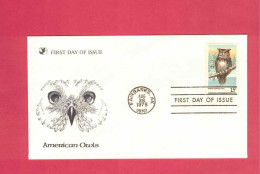 Delcampe - FDC - Lettre De 1978 Des USA - YT N° 1221 - Grand-duc - Hiboux & Chouettes