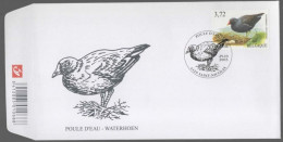 Delcampe - 2003 3212  FDC (Saint Nicolas) André Buzin :Poule D'eau/Waterhoen - 2001-2010