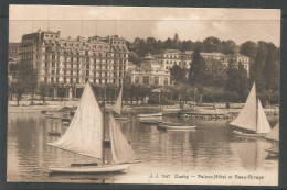 Delcampe - Carte P ( Lausanne & Ouchy / Palace-Hôtel Et Beau-Rivage ) - Lausanne