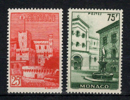 Delcampe - Monaco - YV 397 & 398 N* MH Complete , Vues , Cote 20,80 Euros - Unused Stamps