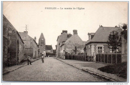 Delcampe - 95 PRESLES - La Montee De L'eglise - Presles