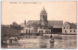 Delcampe - 62 ETAPLES - L'abreuvoir Et L'eglise - Etaples