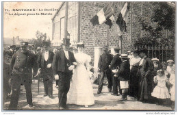 Delcampe - 92 NANTERRE - La Rosiere - Depart Pour La Mairie - Nanterre