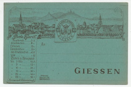 Delcampe - Local Mail Stationery Giessen Churches - City Of Giessen - University Ludoviciana - Kirchen U. Kathedralen