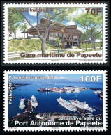 Delcampe - POLYNESIE 2012 - Yv. 979 Et 980 ** SUP  Faciale= 1,43 EUR - Port Autonome De Papeete (2 Val.)  ..Réf.POL26868 - Ungebraucht