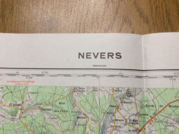 Delcampe - Carte IGN 1/100000 ème 58 Nevers Et Sa Région - Topographische Karten