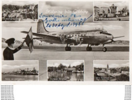 Delcampe - 83Vn  Suéde Hälsning Fran Göteborg Avion Quadrimoteur - Sweden