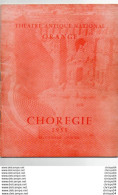 Delcampe - Theatre Opera Spectacle Programme Chorégie D'Orange De 1958 Dédicaces Artistes - Programma's