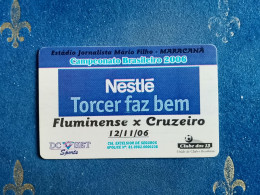 Delcampe - Brasil 2006 Maracana Fluminense Cruzeiro Card Carte Carta Karte Tarjeta - Biglietti D'ingresso