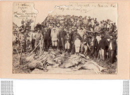 Delcampe - 82Ve   Grande Photo Originale Sur Carton Ile Maurice Tableau De Chasse Chasseurs En 1902 - Mauritius