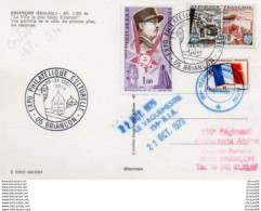 Delcampe - 3V5Ct   Carte Maximum Briançon Expo Philat. Culturelle 1979 Cachets 159eme RIA Franchise Militaire - 1970-1979