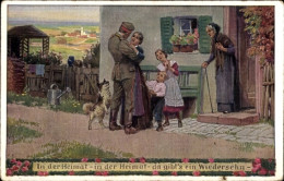 Delcampe - Chanson Artiste CPA Hey, Paul, In Der Heimat Da Gibt's Ein Wiedersehn, Soldatenliederpostkarte Nr. 7 - Sonstige & Ohne Zuordnung