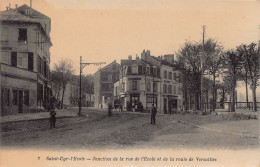 Delcampe - Carte Postale [78]  St. Cyr L'Ecole Rue De L'école Et Route De Versailles  Très Beau Plan - St. Cyr L'Ecole