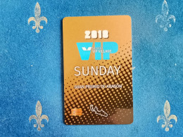Delcampe - 2018 Aragon Vip Sunday Moto GP Pass Without Use Card Carte Carta Karte Tarjeta - Other & Unclassified