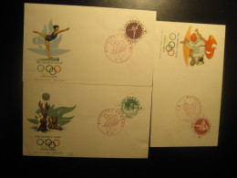 Delcampe - TOKYO 1962 Yvert 713/5 Judo Waterpolo Gymnastics Water Polo 1964 Olympic Games Olympics Cancel Cover JAPAN - Sommer 1964: Tokio