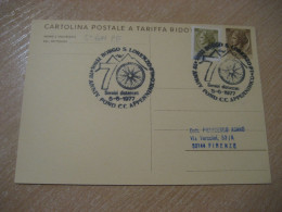 Delcampe - BORGO S. LORENZO 1977 Fond. C.C. Appenninico Cycling Bicycling Biking Cyclisme Cancel Card ITALY Italia - Cycling