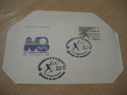 Delcampe - PARMA 1978 Baseball Pelota Base World Championship Cancel Aerogramme Air Letter  ITALY Italia - Baseball