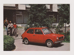 Delcampe - Poland Car POLSKI FIAT 127P Limousine, Sexy Young Woman, Vintage Photo Postcard RPPc (74022) - Turismo