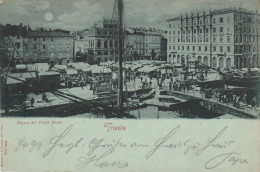 Delcampe - TRIESTE - Piazza Del Ponte Rosso 1899 Ed.Rommler&Jonas - Trieste (Triest)
