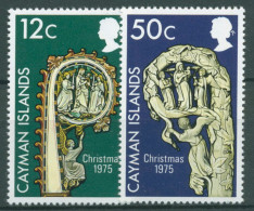 Delcampe - Cayman-Islands 1975 Weihnachten Bischofsstäbe 362/63 Postfrisch - Cayman Islands