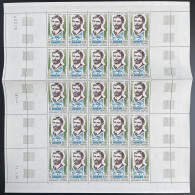 Delcampe - Afars Et Issas 1974 YT PA 97 Planche Sheet Portrait Farman Aviateur Avion Airplane Flugzeug - Ungebraucht