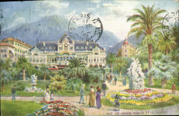Delcampe - CPA Nice Les Jardins Publics Et Le Casino - Parks