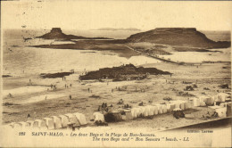 Delcampe - CPA Saint Malo Les Deux Beys Et La Plage De Bon Secours - Saint Malo