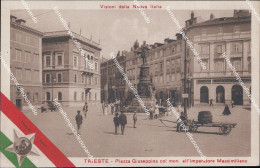 Delcampe - As426 Cartolina Visioni Della Nuova Italia Trieste Piazza Giuseppina - Trieste (Triest)
