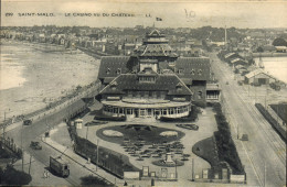 Delcampe - CPA Saint Malo Le Casino Vu Du Chateau - Saint Malo