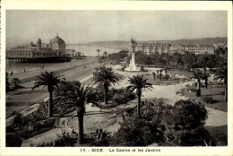 Delcampe - CPA Nice Le Casino Et Les Jardins - Parks