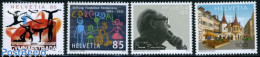 Delcampe - Switzerland 2011 Mixed Issue 4v, Mint NH, Health - Sport - Various - Disabled Persons - Gymnastics - Street Life - Unused Stamps