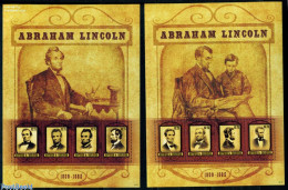 Delcampe - Antigua & Barbuda 2010 Abraham Lincoln 8v (2 M/s), Mint NH, History - American Presidents - Politicians - Antigua And Barbuda (1981-...)