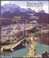 Delcampe - Bhutan 2003 Animals 6v M/s, Mint NH, Nature - Animals (others & Mixed) - Crocodiles - Reptiles - Snakes - Bhutan