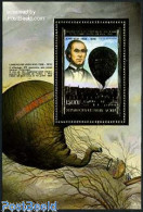 Delcampe - Upper Volta 1983 Aviation Bicentenary S/s Gold, Mint NH, Transport - Balloons - Fesselballons