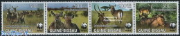 Delcampe - Guinea Bissau 2008 WWF, Animals 4v [:::] Or [+], Mint NH, Nature - Animals (others & Mixed) - World Wildlife Fund (WWF) - Guinea-Bissau