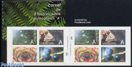 Delcampe - Luxemburg 2002 Nature Booklet, Mint NH, Nature - Butterflies - Flowers & Plants - Stamp Booklets - Unused Stamps