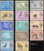 Delcampe - Ascension 1963 Definitives, Birds 14v, Mint NH, Nature - Birds - Ascension