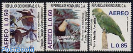 Delcampe - Honduras 1987 Birds 3v, Mint NH, Nature - Birds - Parrots - Toucans - Honduras