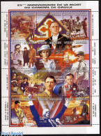 Delcampe - Madagascar 1996 Charles De Gaulle 12v M/s, Mint NH, History - Nature - Transport - Churchill - World War II - Birds - .. - Sir Winston Churchill