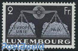 Delcampe - Luxemburg 1951 2Fr, Stamp Out Of Set, Mint NH, History - Europa Hang-on Issues - Unused Stamps