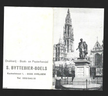 Delcampe - Avelgem Kasteelstraat Drukkerij Byttebier Boels Kalender 1974 Antwerpen Kathedraal Rubens Calendrier - Petit Format : 1971-80