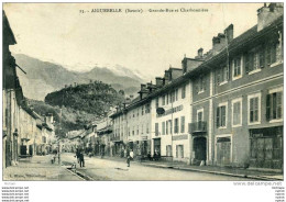 Delcampe - CPA 73 AIGUEBELLE  GRANDE RUE  ET CHARBONNIERE - Aiguebelle