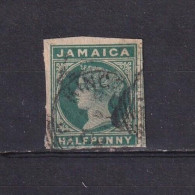 Delcampe - SA20h Jamaica, Queen Victoria Fragment Of Postal Stationery, Used - Jamaica (...-1961)