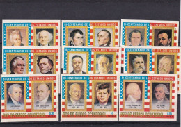 Delcampe - SA20b Equatorial Guinea 1976 American Revolution 200 Years Hinged Stamps Imperf - Equatorial Guinea