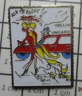 Delcampe - 117 Pin's Pins / Beau Et Rare / MARQUES / ASK MY AGENT UNGARO Gorille ? EN FORME DE TIMBRE POSTE - Marcas Registradas