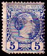 Delcampe - Monaco Mi.Nr. 3 Freim. Fürst Charles III (5 C), II. Wahl - Andere & Zonder Classificatie