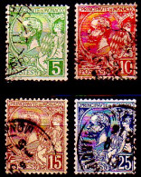 Delcampe - Monaco Mi.Nr. 22-25 Freim. Fürst Albert I (4 Werte) - Andere & Zonder Classificatie