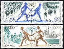 Delcampe - Monaco Mi.Nr. Zdr.2011-14 Olympia Albertville Und Barcelona 1992 (2 Zdr.) - Andere & Zonder Classificatie