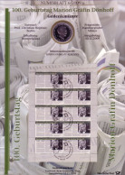Delcampe - D,Bund, 100 Geb. Marion Gräfin Dönhoff (Numisblatt 6/2009) - Commemorative